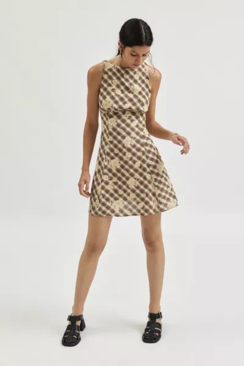 Susie Open Back Swing Mini Dress