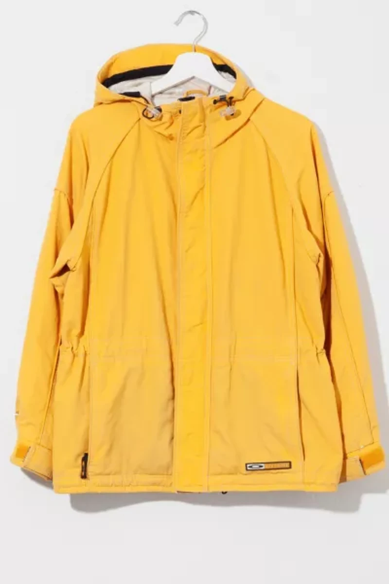 Vintage Y2K Distressed Oakley Yellow Snowboard Jacket