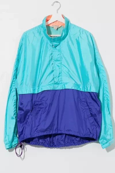 Vintage 1990s L.L. Bean Two Tone Anorak Windbreaker Jacket