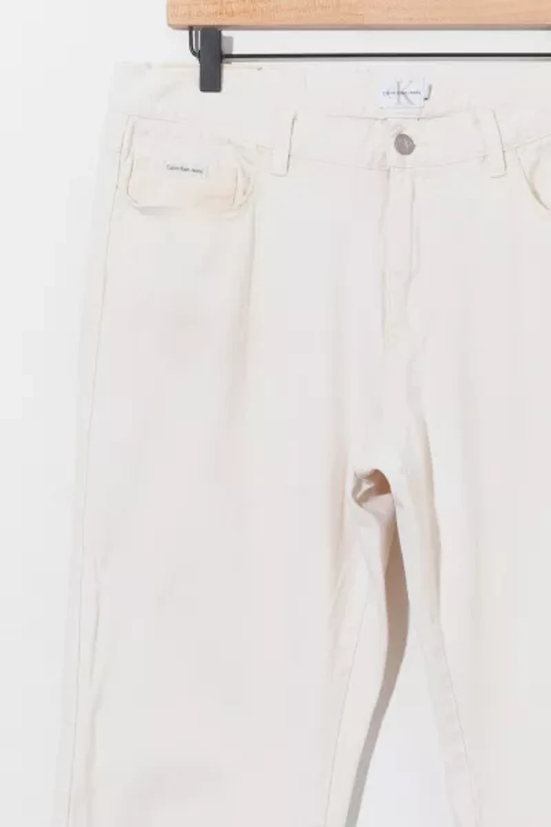 Vintage 1990s Calvin Klein Jeans White Denim Jeans