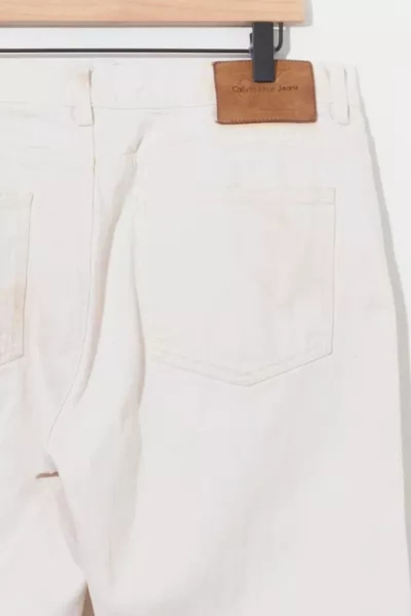 Vintage 1990s Calvin Klein Jeans White Denim Jeans
