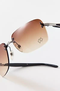 Vintage By UO Double Diamond Sunglasses