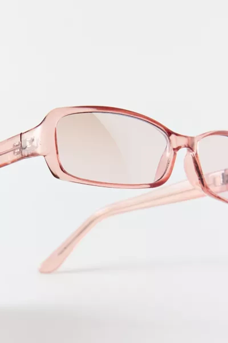 Vintage By UO Pink Clear Sunglasses
