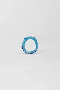 Rain and Rivers Handmade Simple Stackable Glass Ring Pair