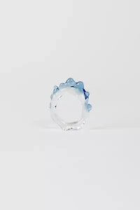 Rain and Rivers Handmade Two Tone Glass Ring