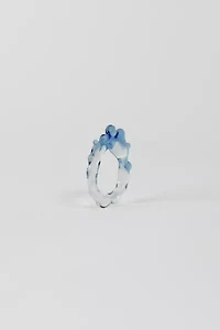 Rain and Rivers Handmade Two Tone Glass Ring