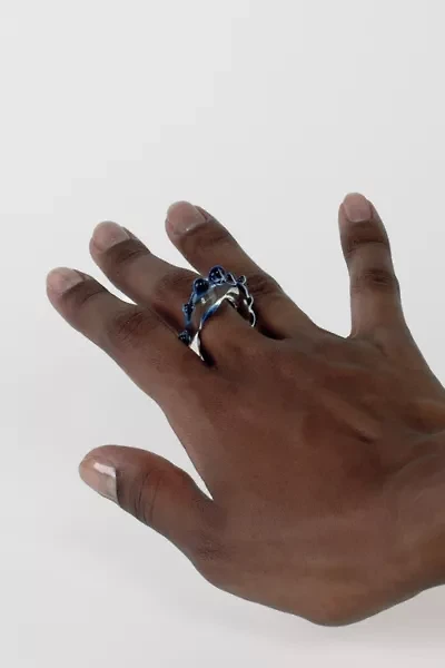 Rain and Rivers Handmade Two Tone Glass Ring