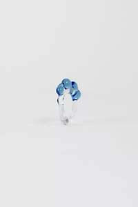 Rain and Rivers Handmade Bubble Glass Ring