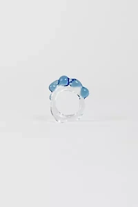 Rain and Rivers Handmade Bubble Glass Ring