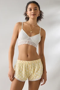 Out From Under Pillow Pretty Lace Trim Boxer Shorties