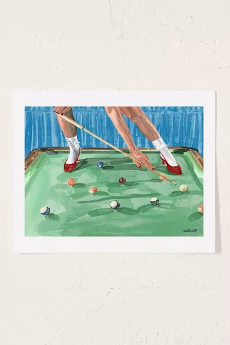 carolineellisart Pool Girl Art Print