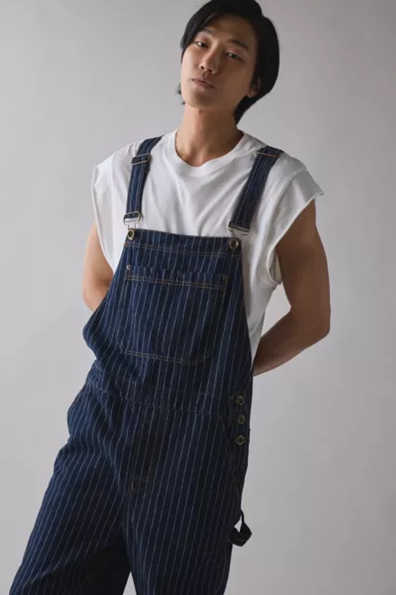 BDG Nitro Baggy Pinstripe Denim Utility Overall