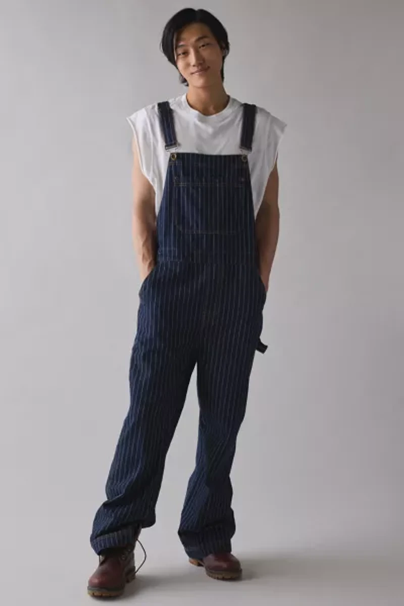 BDG Nitro Baggy Pinstripe Denim Utility Overall