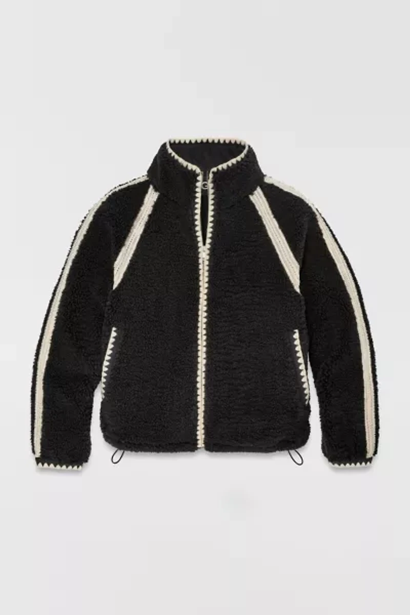 UGG Nika Crochet UGGfluff Zip-Up Jacket