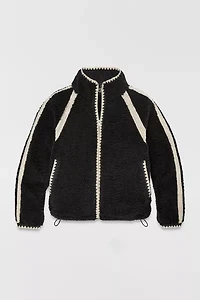 UGG Nika Crochet UGGfluff Zip-Up Jacket