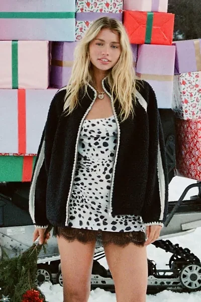 UGG Nika Crochet UGGfluff Zip-Up Jacket