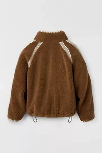 UGG Nika Crochet UGGfluff Zip-Up Jacket