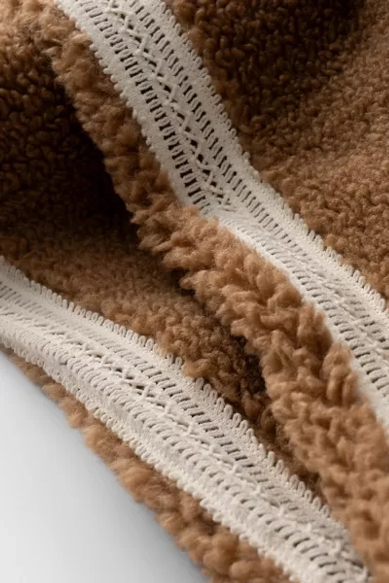 UGG Nika Crochet UGGfluff Zip-Up Jacket