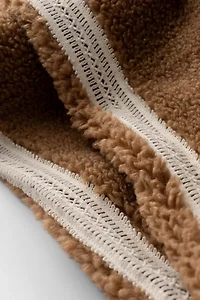 UGG Nika Crochet UGGfluff Zip-Up Jacket