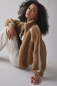 UGG Nikia Crochet UGGfluff Zip-Up Jacket