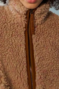 UGG Marlene Confetti Piled Fleece Zip-Up Jacket
