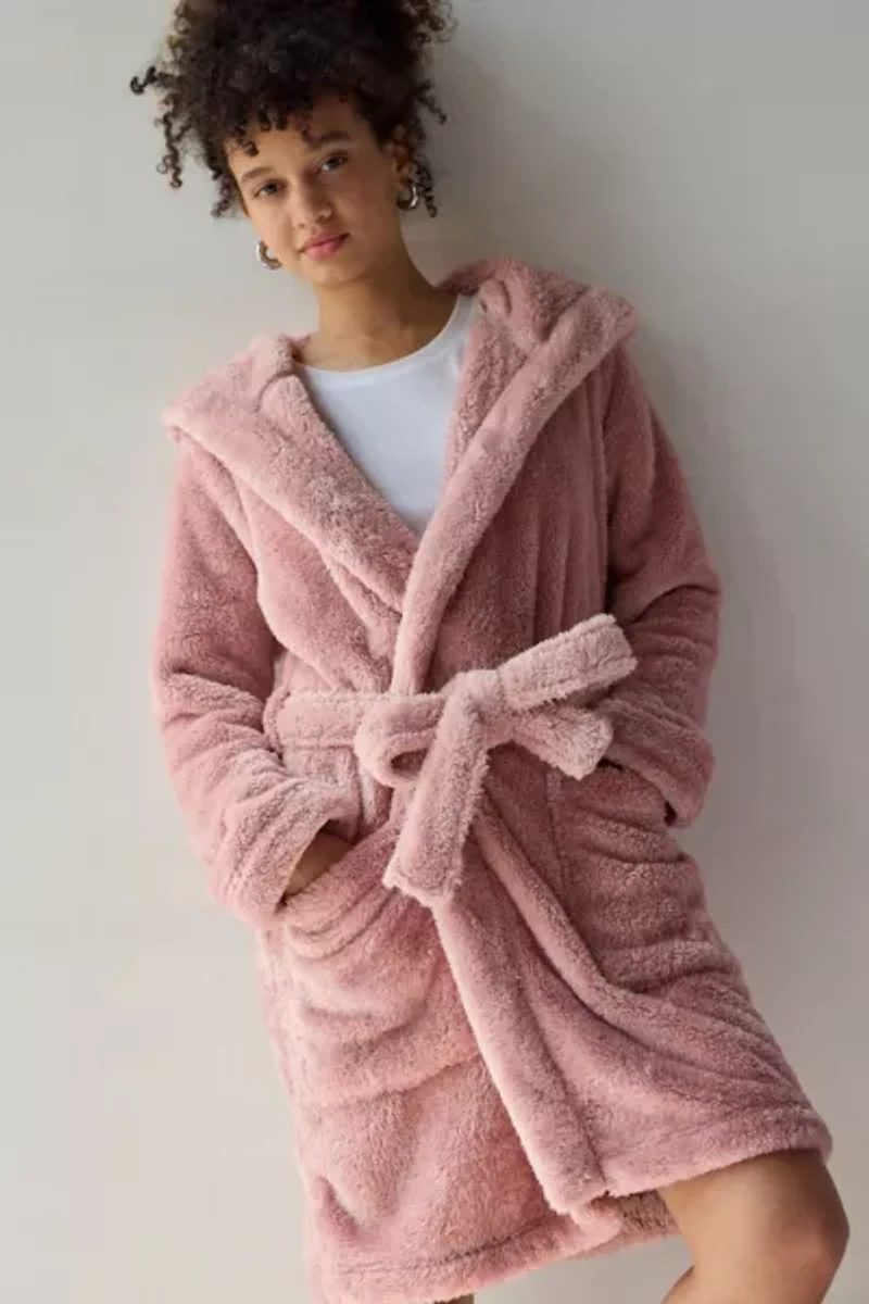 UGG Aarti Plush Fleece Hooded Robe