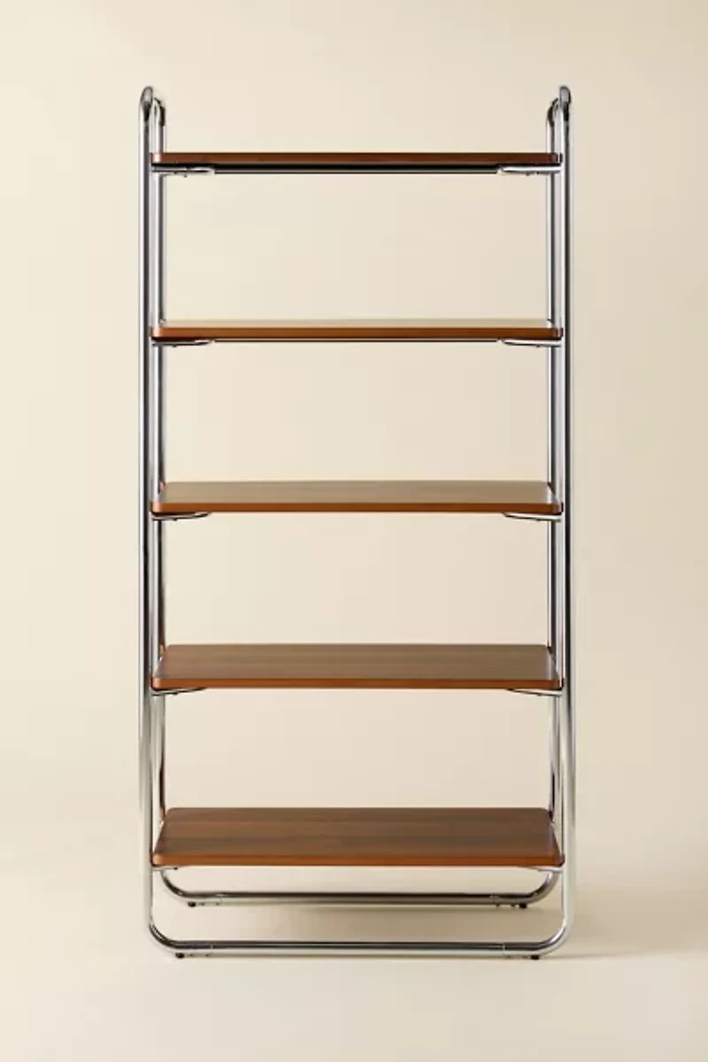 Boden Chrome 5-Tier Bookshelf