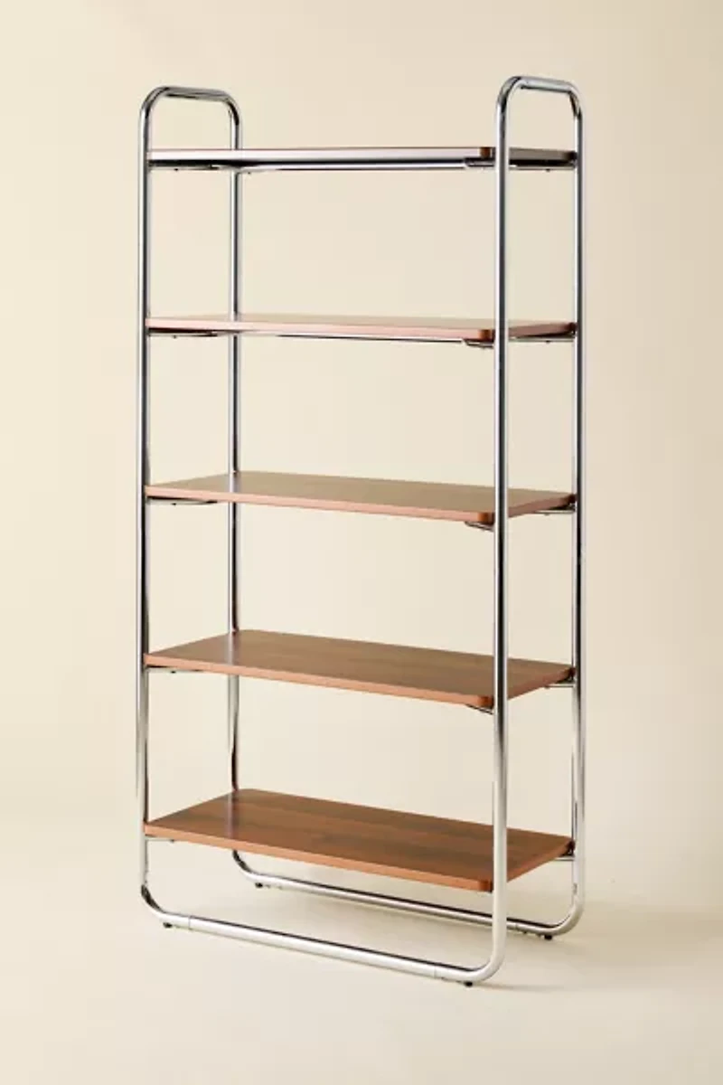 Boden Chrome 5-Tier Bookshelf
