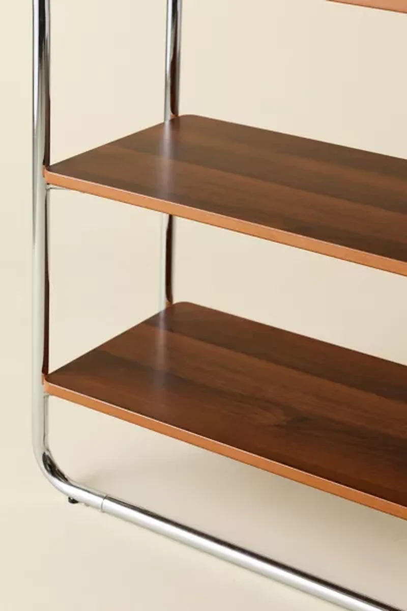 Boden Chrome 5-Tier Bookshelf