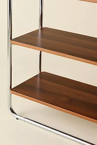 Boden Chrome 5-Tier Bookshelf