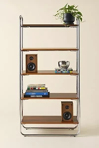 Boden Chrome 5-Tier Bookshelf