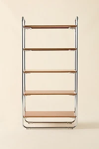 Boden Chrome 5-Tier Bookshelf