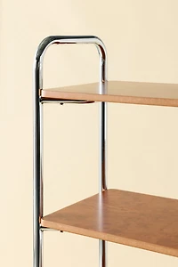 Boden Chrome 5-Tier Bookshelf