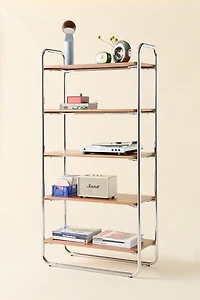 Boden Chrome 5-Tier Bookshelf