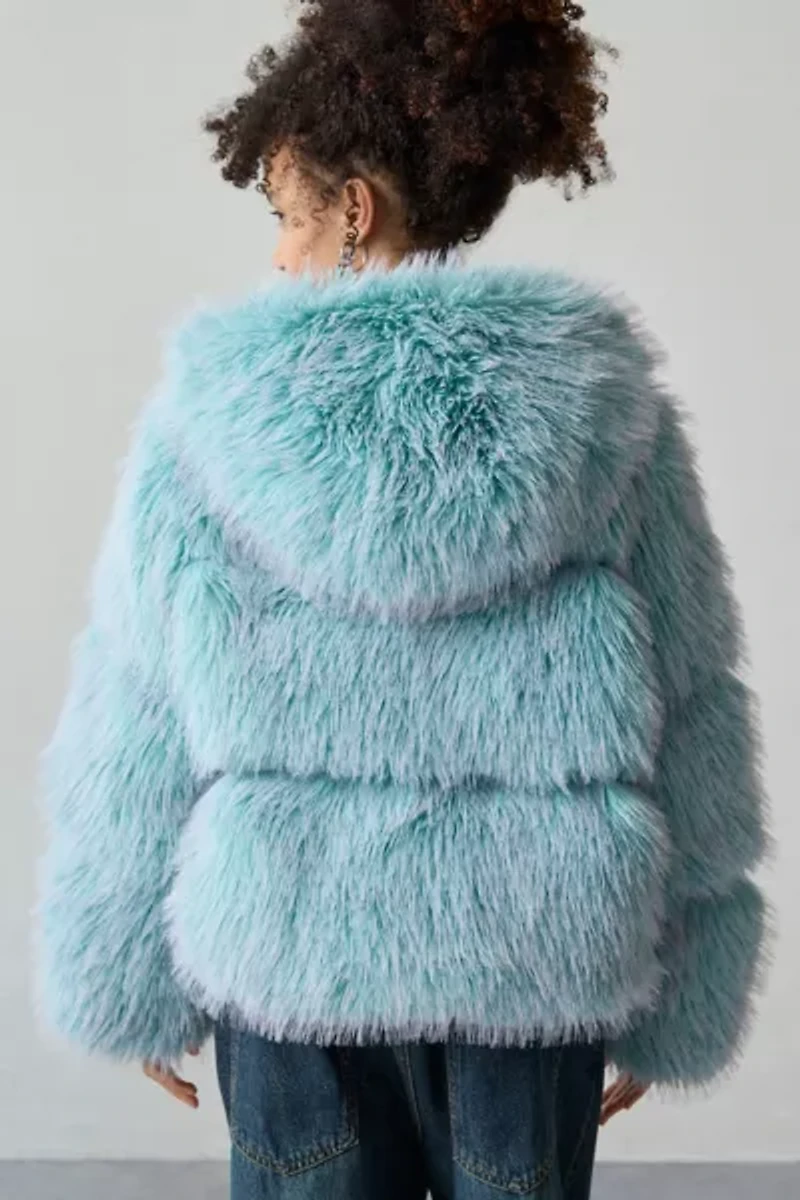 UGG Ronney High Pile Faux Fur Puffer Jacket