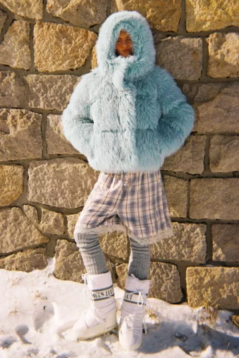 UGG Ronney High Pile Faux Fur Puffer Jacket