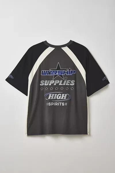 WORSHIP SUPPLIES Logo Raglan Tee