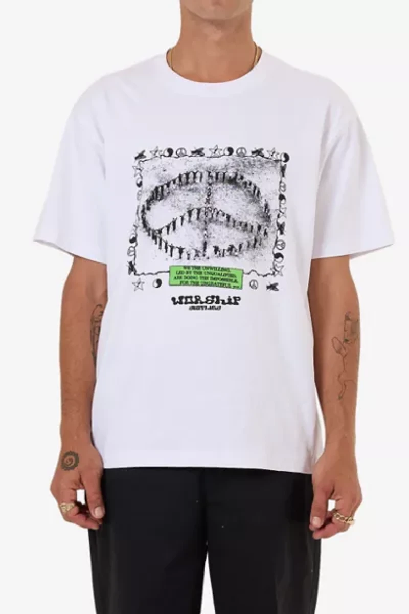 WORSHIP SUPPLIES Unqualified Graphic Tee