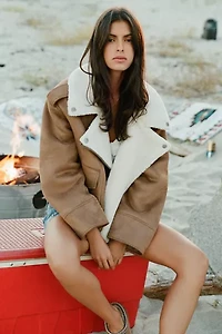 UGG Finnian LuxeFluff Moto Jacket