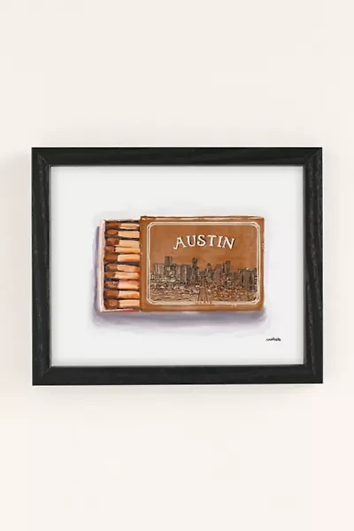 carolineellisart Austin Matchbox Art Print