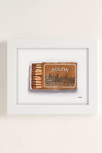 carolineellisart Austin Matchbox Art Print