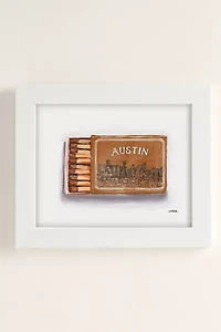 carolineellisart Austin Matchbox Art Print