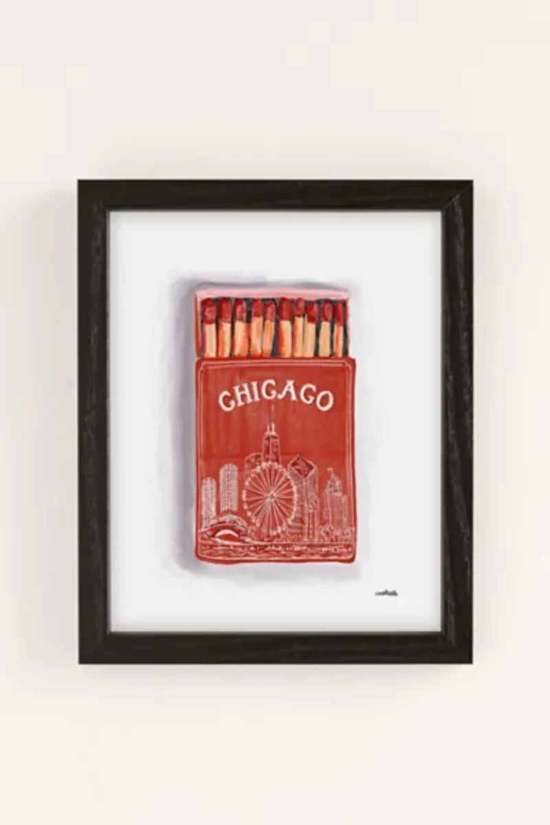carolineellisart Chicago Matchbox Art Print
