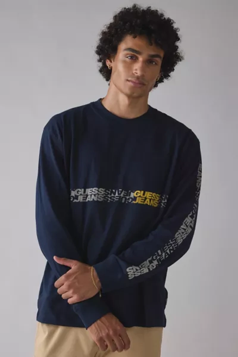 GUESS JEANS Flip Long Sleeve Tee