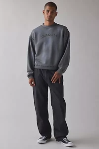 GUESS ORIGINALS Applique Logo Boxy Crew Neck Sweatshirt