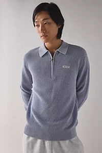 GUESS JEANS Half Zip Cotton Polo Sweater