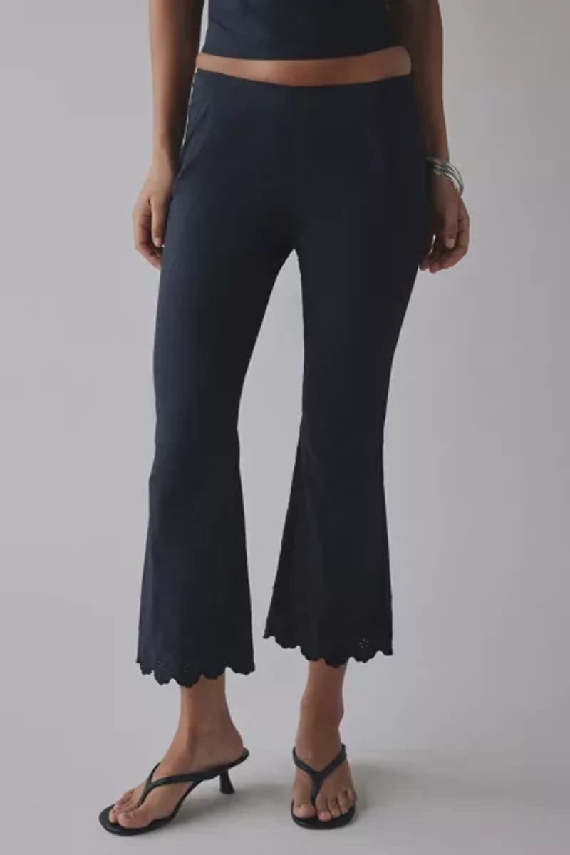 Frankies Bikinis Twilight Embroidered Capri Pant