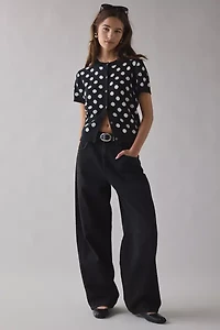Kimchi Blue Rachel Printed Short Sleeve Cardigan