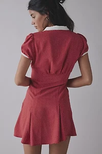 Frankies Bikinis Manhattan Bow-Front Button Up Mini Dress