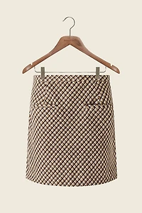 House Of Sunny Retro Blanket Mini Skirt